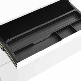 Mobile File Cabinet White 39x45x60 cm Steel 335978