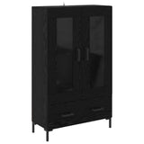 Highboard Black Oak 69.5 x 31 x 115 cm Engineered Wood 882525