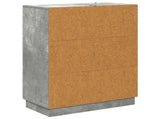 Drawer Cabinet Concrete Grey 66 x 34.5 x 87 cm Engineered Wood 895298