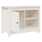TV Cabinet White 70x36.5x52 cm Solid Wood Pine 814580