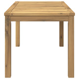 Coffee Table White 50 x 100.5 x 45 cm Solid Acacia Wood 901703