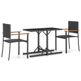 Dining Set Black, Brown 3072442