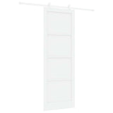 Sliding Door White 83 x 232 cm Solid Pine Wood 3445482