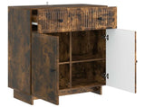 Sideboard Smoked Oak 66 x 34.5 x 90 cm Engineered Wood 893950