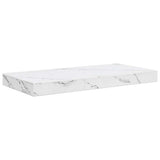 Wall Shelf 4 pcs White Marble 50 x 23.5 x 4 cm Engineered Wood 42019967
