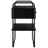 Console Table Black Oak 100 x 40 x 75 cm Engineered Wood 8007551