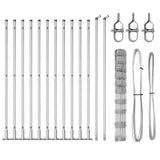 Welded Wire Fence with Concrete Base 25 x 1.2 m 3351508