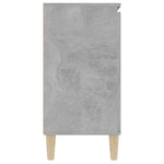 ZNTS Sideboard Concrete Grey 101x35x70 cm Engineered Wood 806107