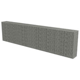 Gabion Wall with Covers Galvanised Steel 600x50x150 cm 143582