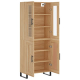 Highboard Sonoma Oak 69.5x34x180 cm Engineered Wood 3198364
