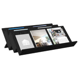 Magazine Rack Black Oak 90 x 53 x 28.5 cm Engineered Wood 890889