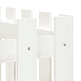 Garden Raised Bed with Fence Design White 150x50x70 cm Solid Wood Pine 832498