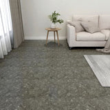 Self-adhesive Flooring Planks 55 pcs PVC 5.11 m Grey 324655