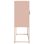 ZNTS Highboard Pink 68x39x107 cm Steel 853375