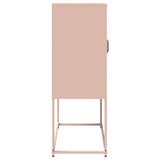 ZNTS Highboard Pink 68x39x107 cm Steel 853375