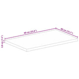 Table Top 60x40x3.8 cm Rectangular Solid Wood Mango 371511