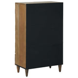 High Board with Shelf Brown 60 x 33.5 x 100 cm Solid Mango Wood 4018362