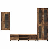 TV Cabinet Set with Shelf FLORIN 3 pcs Old Wood Engineered Wood 3397952