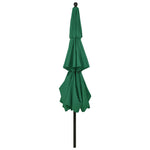 3-Tier Garden Parasol with Aluminium Pole Green 3.5 m 313877