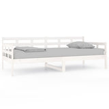 Day Bed without Mattress White Solid Wood Pine 90x200 cm 820358