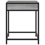 ZNTS Bedside Table with Infinity LED Grey Sonoma 40x40x51 cm 3284094