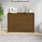 Side Cabinet Honey Brown 100x40x72 cm Solid Wood Pine 821767