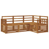 Sofa Sets 4 pcs Natural Solid Acacia Wood 3374719
