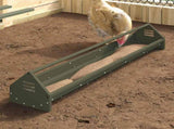 Chicken Feeding Trough Olive Green 108 x 20.5 x 20 cm 874613