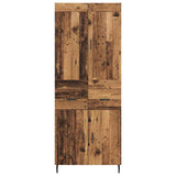 Highboard with Drawer 2 pcs Old Wood Engineered Wood 3415793
