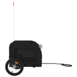 Pet Bike Trailer Black Oxford Fabric and Iron 93835
