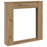 Fireplace Surround Artisan Oak 100x20x100 cm Engineered Wood 854579