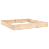 Sandbox with Seats Square Solid Wood Pine 825037