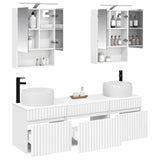 Bathroom Cabinet Set 5 pcs White 50 x 14.5 x 70 cm 3406639