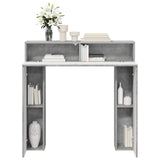 Fireplace Surround Concrete Grey 102 x 18 x 100.5 cm 8006609