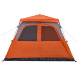 Family Tent Dome 6-Person Grey and Orange Quick Release 4004235