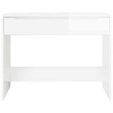 Desk High Gloss White 100 x 50 x 78 cm Engineered Wood 888941