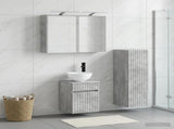 Bathroom Furniture Set 4 pcs Concrete Grey 3407466