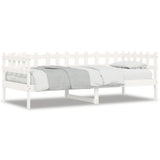 Day Bed without Mattress White 90x200 cm Solid Wood Pine 840380