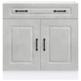 Kitchen Base Cabinet Kalmar Concrete Grey Engineered Wood 853501