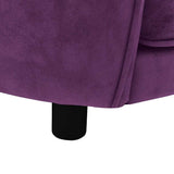 Dog Sofa Burgundy 69x49x40 cm Plush 171024