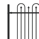 Spike Arch Fence DRONTEN Black 42030091
