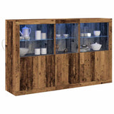 LED Sideboard Old Wood 162 x 37 x 100 cm Engineered Wood 3333122