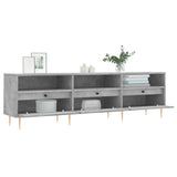 TV Cabinet Concrete Grey 150x30x44.5 cm Engineered Wood 831272