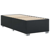 Bed Frame without Mattress Black Single Faux Leather 3284576