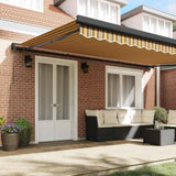 Retractable Awning Multicolour 500 x 300 cm Fabric and Metal 3331311