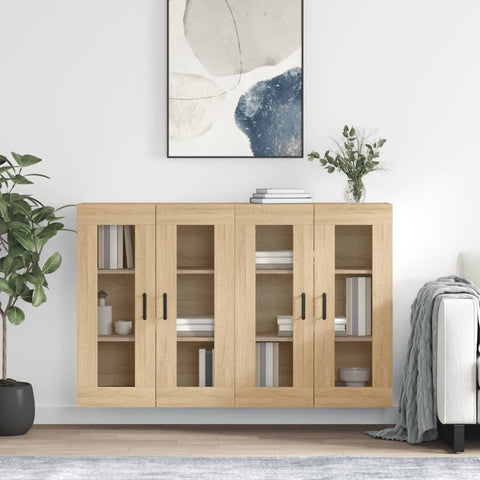 Wall Mounted Cabinets 2 pcs Sonoma Oak Engineered Wood 3197948