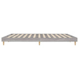 Bed Frame without Mattress Grey Sonoma 200x200 cm Engineered Wood 832011