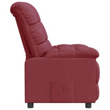 Recliner Chair Wine Red Fabric 289799
