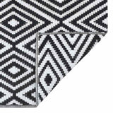Outdoor Carpet ARAKIL White and Black 190x290 cm PP 310431