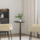 Table Top Black Marble 40x2.5 cm Durable Table Top Round 149190